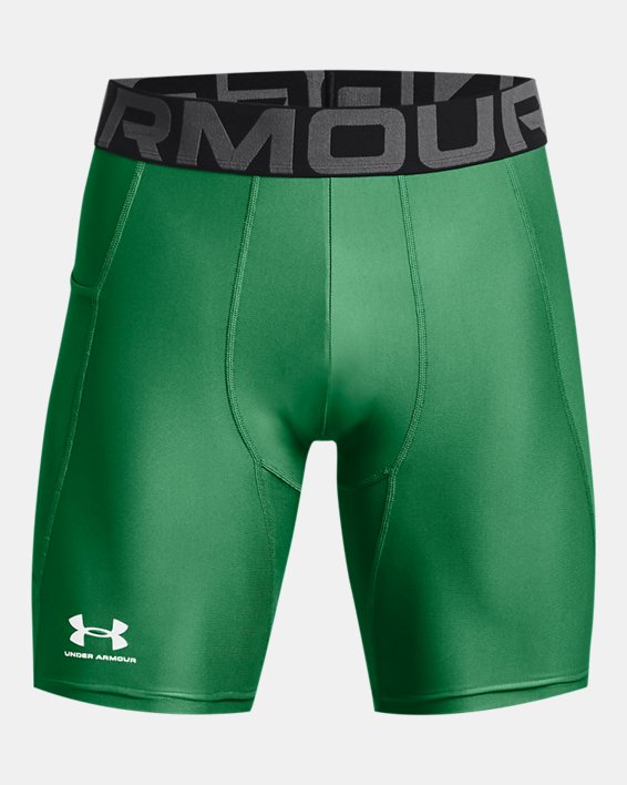 Men's HeatGear® Armour Compression Shorts, Green, pdpMainDesktop image number 4